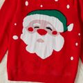 Kid Boy/Kid Girl Christmas Santa Embroidered Red Sweater Green/White/Red