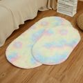 Oval Bedside Mat Home Thickened Hairy Children's Room Crawling Living Room Bedroom Full of Coffee Table Tatami Pink Carpet Multi-color image 1