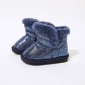 Toddler / Kid Solid Color Fleece-lining Snow Boots Blue