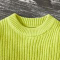 3pcs Baby Solid Long-sleeve Knitting Sweater Pullover Set Yellow