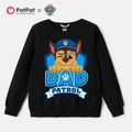 PAW Patrol 100% Cotton Big Graphic Family Matching Sweatshirts and Jumpsuits Black
