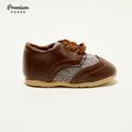 Baby / Toddler Splice Shoelace Decor Prewalker Shoes Brown