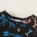 Baby Boy All Over Dinosaur Print Long-sleeve Jumpsuit Black