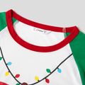 Christmas Santa and Letter Print Green Family Matching Long-sleeve Pajamas Sets (Flame Resistant) Multi-color