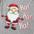 Christmas Cartoon Santa and Letter Print Red Family Matching Long-sleeve Pajamas Sets (Flame Resistant) Red image 4