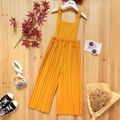 Kid Girl Casual Ginger Pleated Overall Ginger