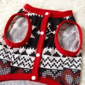 Christmas Hat and Letter Print Family Matching Black Raglan Sleeve Pajamas Sets (Flame Resistant) Black/White/Red