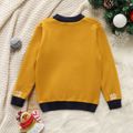 Kid Boy/Kid Girl Christmas Deer Snowflake Pattern Knit Sweater Yellow image 3