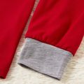 Christmas Polar Bear and Letter Print Red Family Matching Long-sleeve Pajamas Sets (Flame Resistant) Red/White image 5