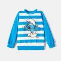 Smurfs  Kid Boy Striped Pullover Sweatshirt Blue