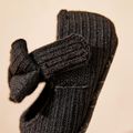 Baby / Toddler Bowknot Knitted Solid Prewalker Shoes Black