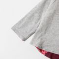 Baby Grey Long-sleeve Cotton Snap-Front Hooded Jacket Grey
