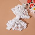 White Bowknot Lace Headband for Girls White