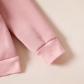 Kid Boy/Kid Girl Fleece Lined Solid Pocket Design Hoodie Sweatshirt Pink image 5