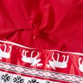 Christmas Reindeer Print Red Family Matching Stretchy Swimsuits Sets Red image 4