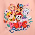 PAW Patrol 100% Cotton Toddler Girl Pups Team and Floral Sweatshirt Light Pink