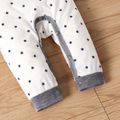 Baby Boy All Over Striped/Star Print Long-sleeve Jumpsuit White image 5
