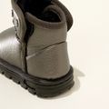 Toddler / Kid Button Decor Solid Color Snow Boots Grey image 5