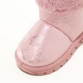 Toddler / Kid Solid Color Fleece-lining Snow Boots Pink