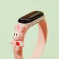 Toddler Cartoon Touch Screen LED Digital Smart Wrist Watches Bracelet (With packing box) Pink image 2