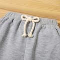 Toddler Boy Solid Color Casual Joggers Pants Sporty Sweatpants Light Grey image 3