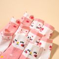 5- pack Baby / Toddler/ Kid Cartoon Adorable Animal Socks Light Pink