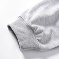 Kid Girl Animal Cat/Dog Footprints/Letter Print Elasticized Pants Grey