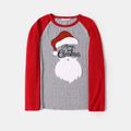 Christmas Letter and Santa Claus Print Family Matching Long-sleeve Tops ColorBlock image 2