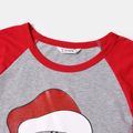 Christmas Letter and Santa Claus Print Family Matching Long-sleeve Tops ColorBlock image 3