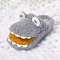 Toddler / Kid Shark Cartoon Warm Fluffy Fleece Slippers Bluish Grey