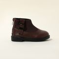 Toddler / Kid Brown Back Zipper Knit Splicing Boots Brown