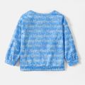 Schlümpfe Kind Mädchen Brief Print Pullover Sweatshirt blau