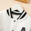 Baby / Toddler Striped Letter Sporty Jacket White