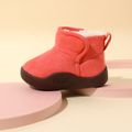 Toddler / Kid Orange Red Fleece-lining Prewalker Shoes Orange red