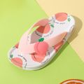 Toddler / Kid Cartoon Fruit Print Slippers Pink