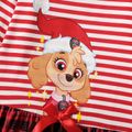 PAW Patrol Toddler Girl Skye Christmas Cotton Stripe Dress Red