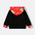 Looney Tunes Toddler Boy Merry Christmas Colorblock Hooded Sweatshirt Black