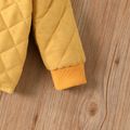 Baby Girl/Boy Argyle Pattern Button Design Jacket Coat Yellow