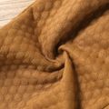 Kid Boy/Kid Girl Textured Solid Color Elasticized Pants Brown image 5
