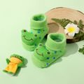 Baby Cartoon Tierfrucht dreidimensionale Socken grün image 1