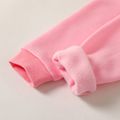 Kid Girl Lips Sequined Fleece Lined Hoodie Sweatshirt Pink