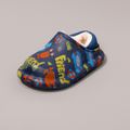 Toddler / Kid Cartoon Warm Fleece-lining Slippers Navy