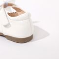 Toddler / Kid Wavy Edge Bow Ribbon Decor White Princess Shoes White image 5