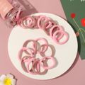 50-pack Canned High Flexibility Hair Ties for Girls Pink