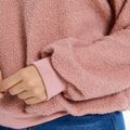Pink Long-sleeve Plush Sweatshirt Pink