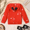 Kid Boy/Kid Girl Devil Print Hoodie Sweatshirt Red