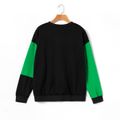 Women Plus Size Casual Colorblock Pullover Sweatshirt Color block