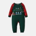 Smurfs Family Matching Smurfy Christmas Top and Plaid Pants Pajamas Sets Red
