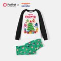 Baby Shark Christmas Tree Family Matching Pajamas Sets(Flame resistant) Green