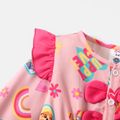 PAW Patrol Toddler GIrl Rainbow and Heart Allover Print Dress Pink
